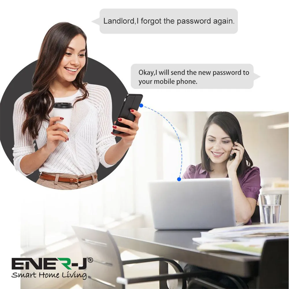 Smart Wi-Fi Door Digital Lock with Mechanical Key and Handle, 4 Ways Entry with Fingerprint Access, Keypad Code, 5 pcs RFID Card and Remote Access Using Wireless App (Left Handle, Black)