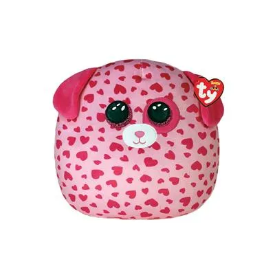 Ty Squish a Boo Pink Tickle Dog 20cm